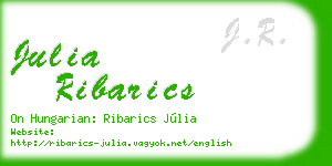 julia ribarics business card