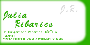 julia ribarics business card